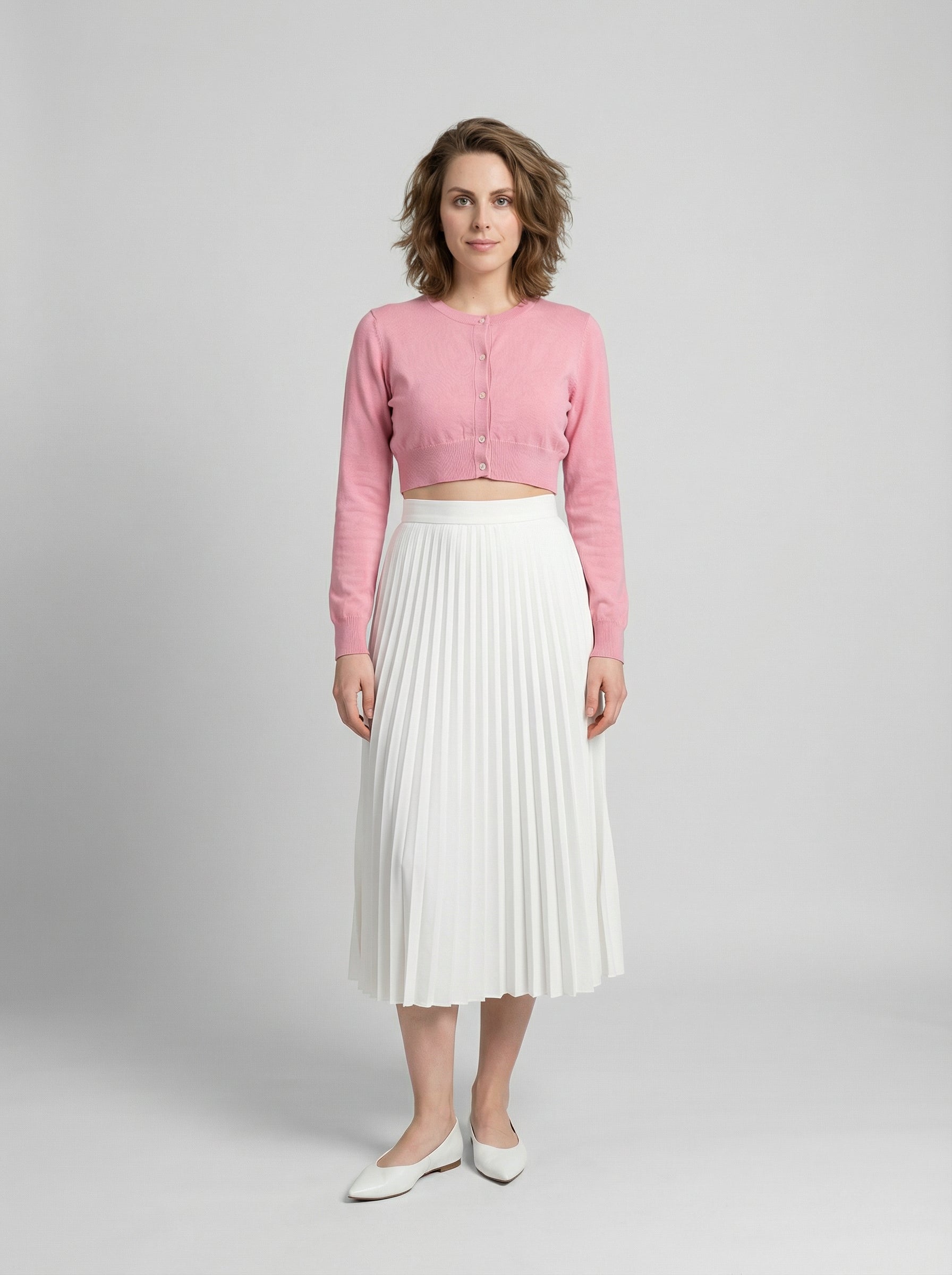 Dolce & Gabbana Pink Silk Cardigan
