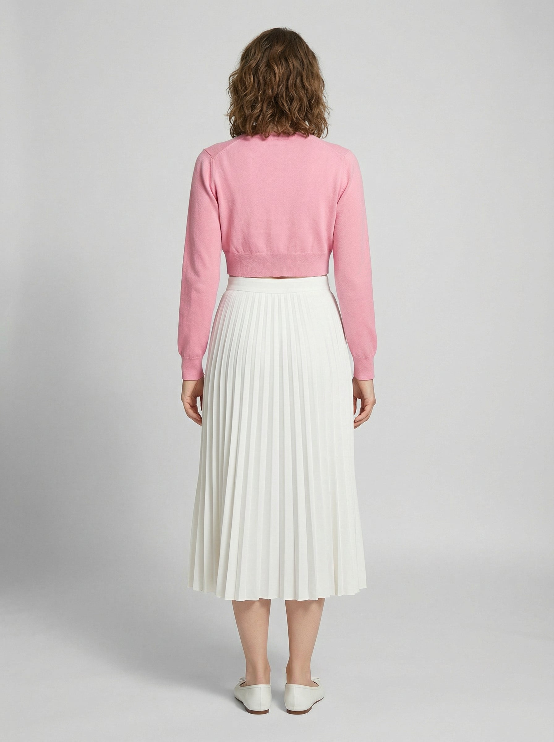 Dolce & Gabbana Pink Silk Cardigan
