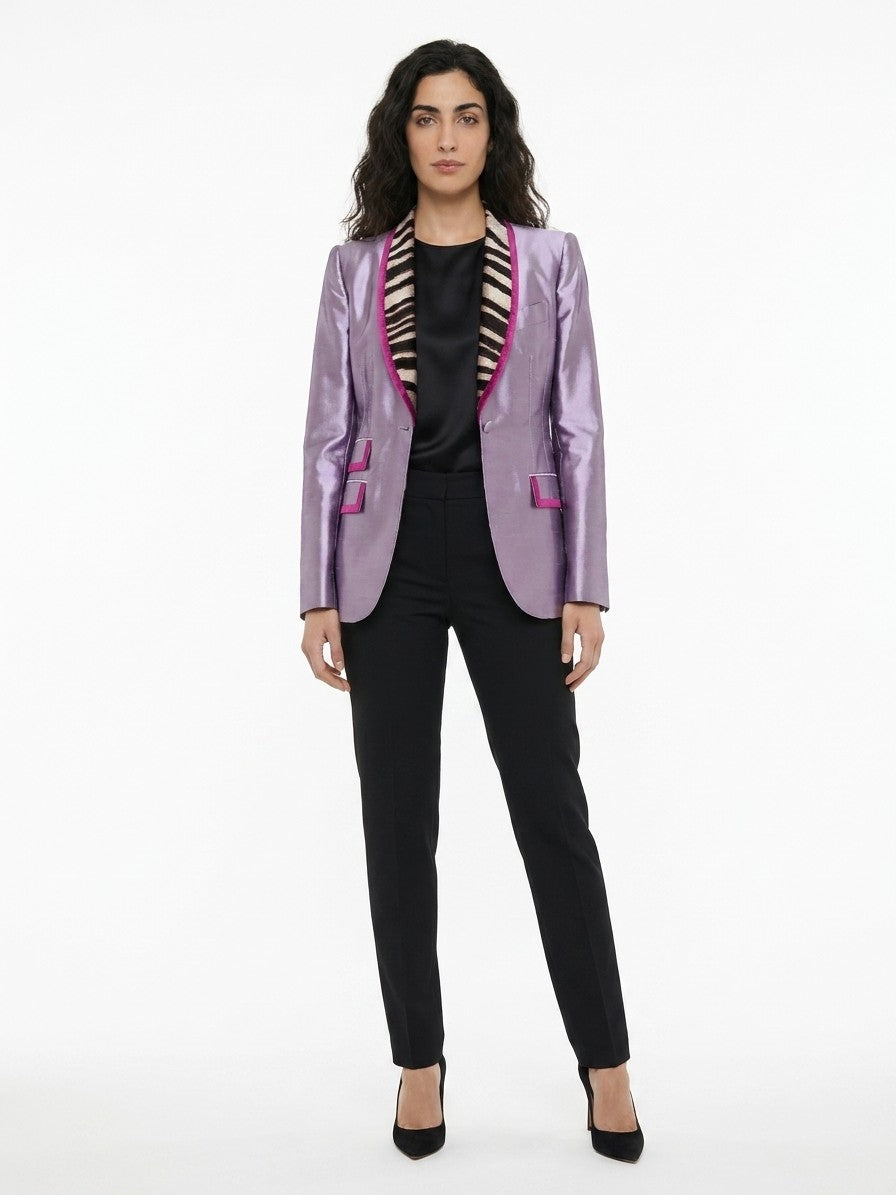 Dolce & Gabbana Purple Polyamide Jacket