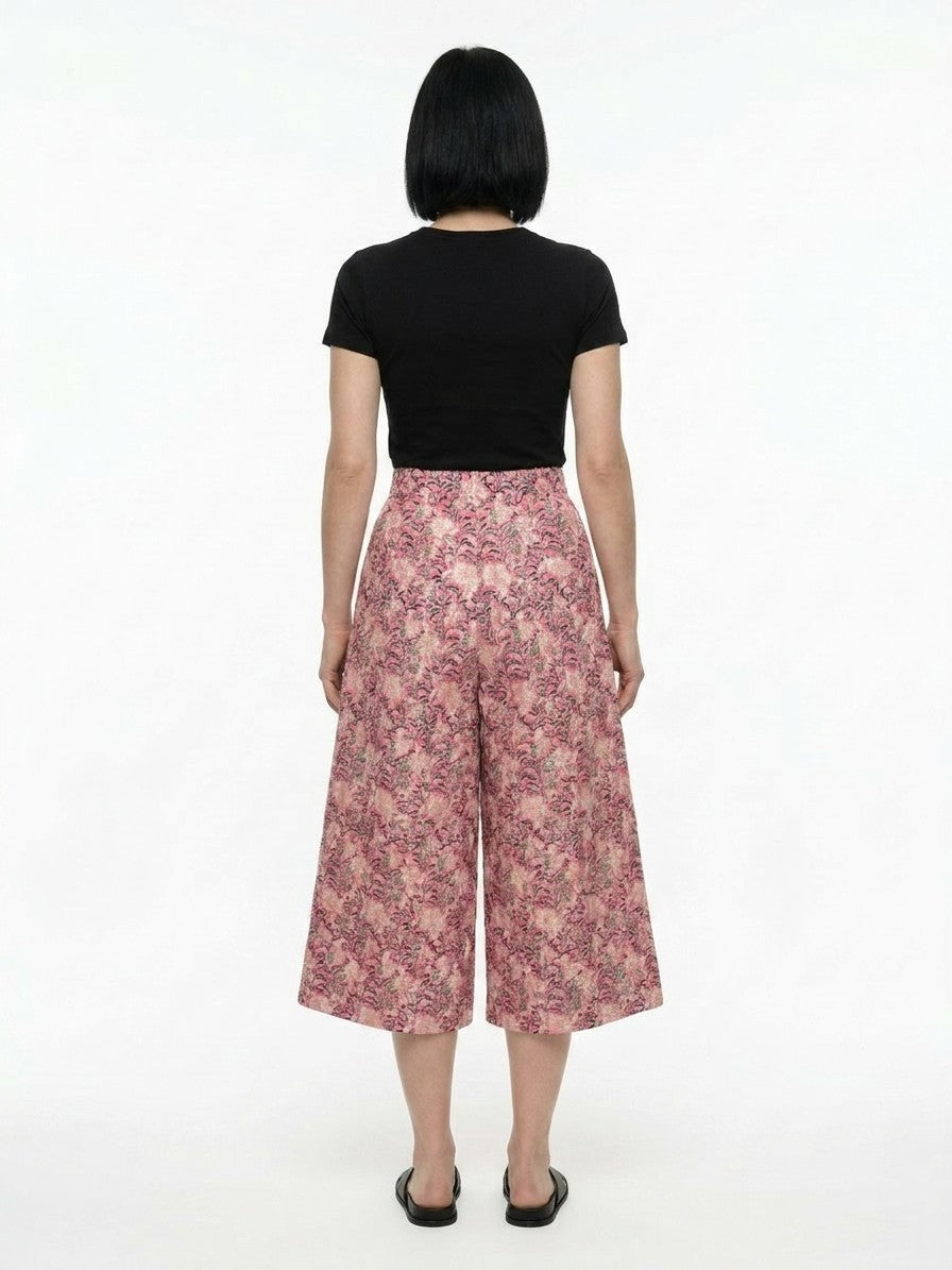Dolce & Gabbana Multicolor Cotton Cropped Pants