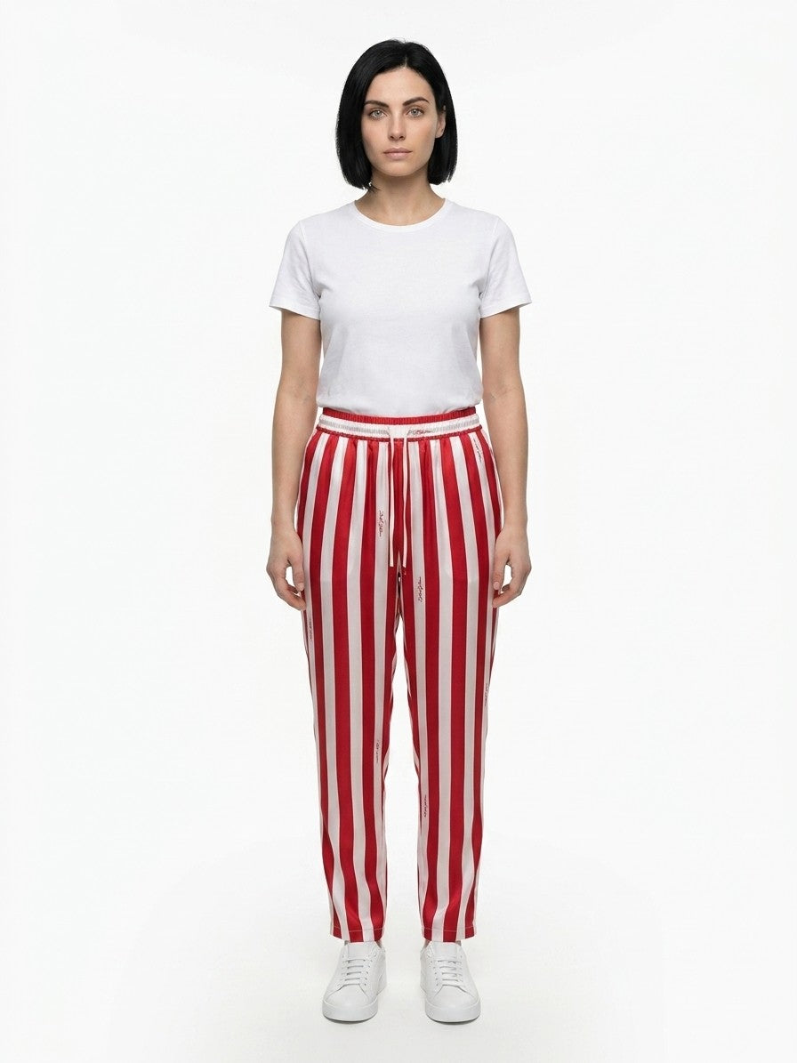 Dolce & Gabbana Bicolor Silk Casual Pants