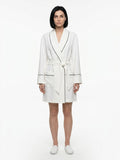 Dolce & Gabbana White Elastane Robe
