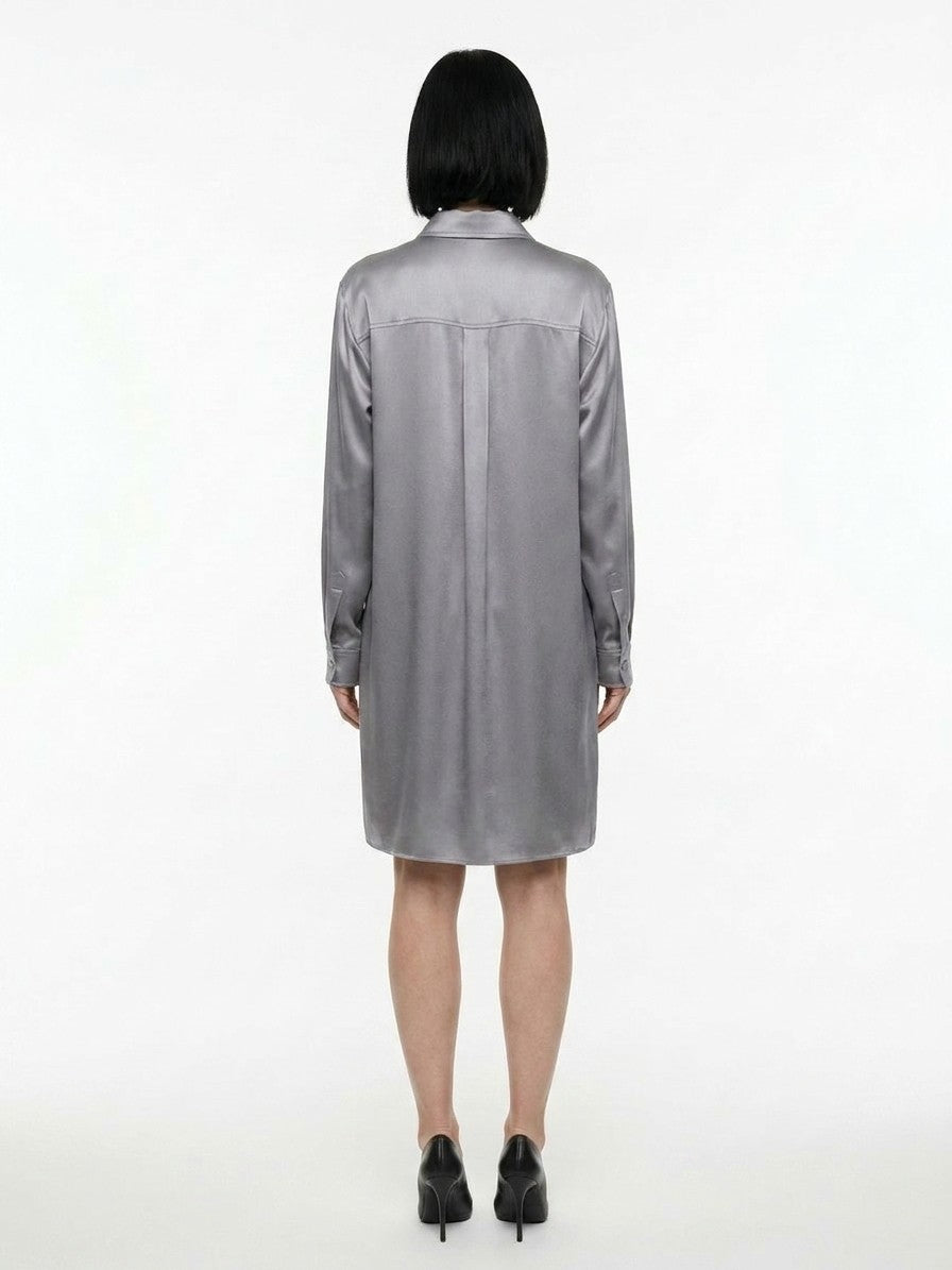 Dolce & Gabbana Gray Silk Shirt