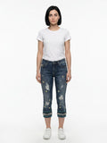 Dolce & Gabbana Blue Cotton Cropped Jeans