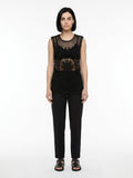 Dolce & Gabbana Black Cotton Sleeveles Sweater