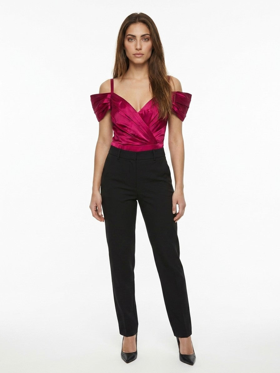 Dolce & Gabbana Pink Silk Sleeveles T-Shirt