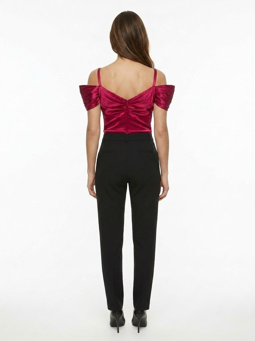 Dolce & Gabbana Pink Silk Sleeveles T-Shirt