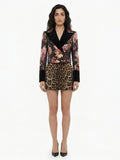 Dolce & Gabbana Multicolor Elastane Blazer