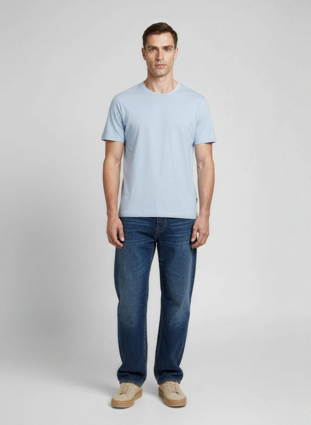 Balmain Blue Cotton T-Shirt