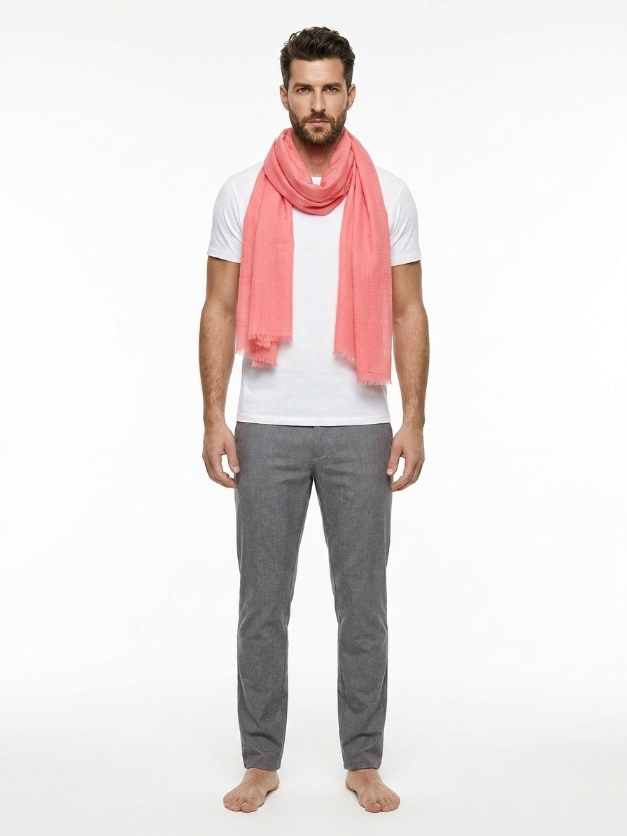 Givenchy Orange Cashmere Scarf