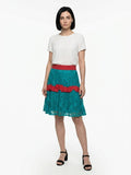Dolce & Gabbana Bicolor Elastane Midi Skirt