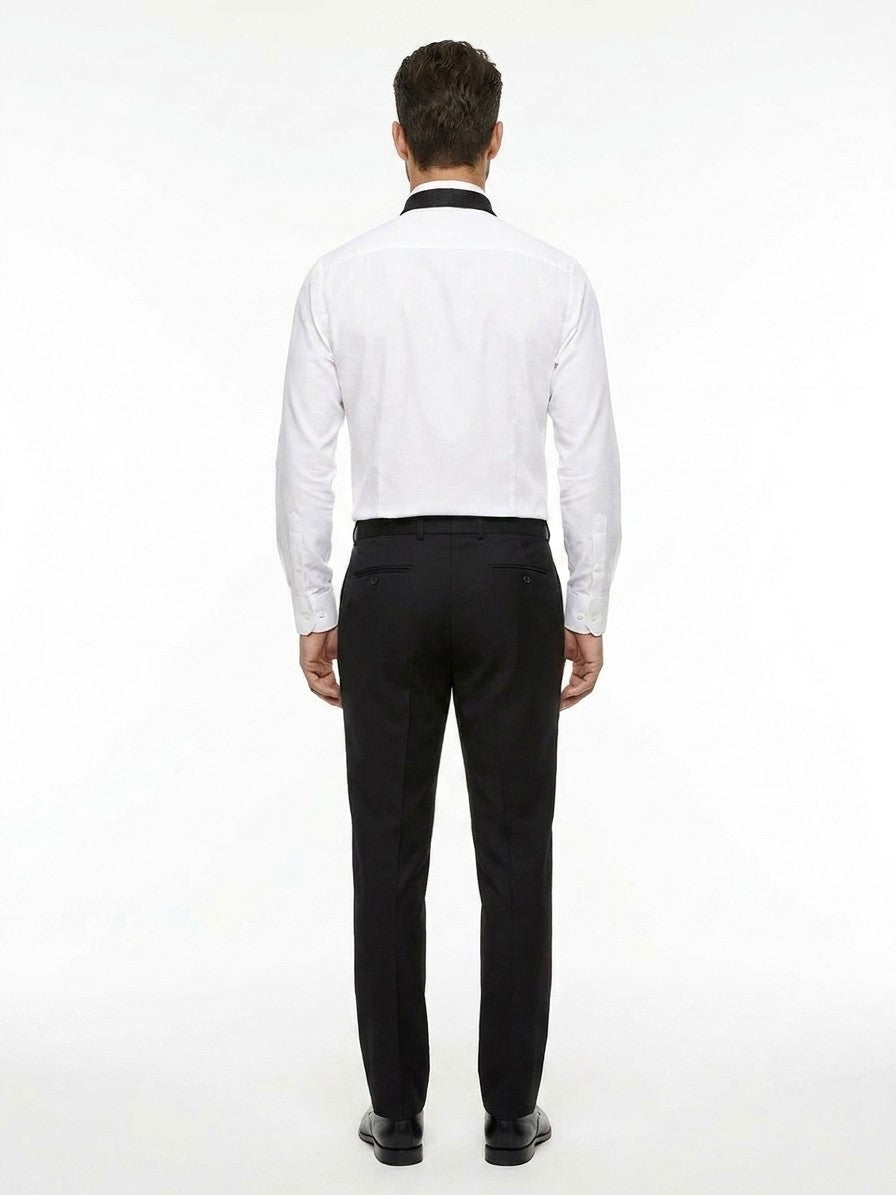 Givenchy Black And White Silk Tie