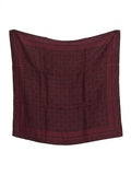 Givenchy Burgundy Silk Pocket Square
