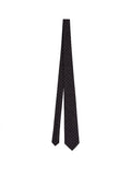 Givenchy Black And White Silk Tie