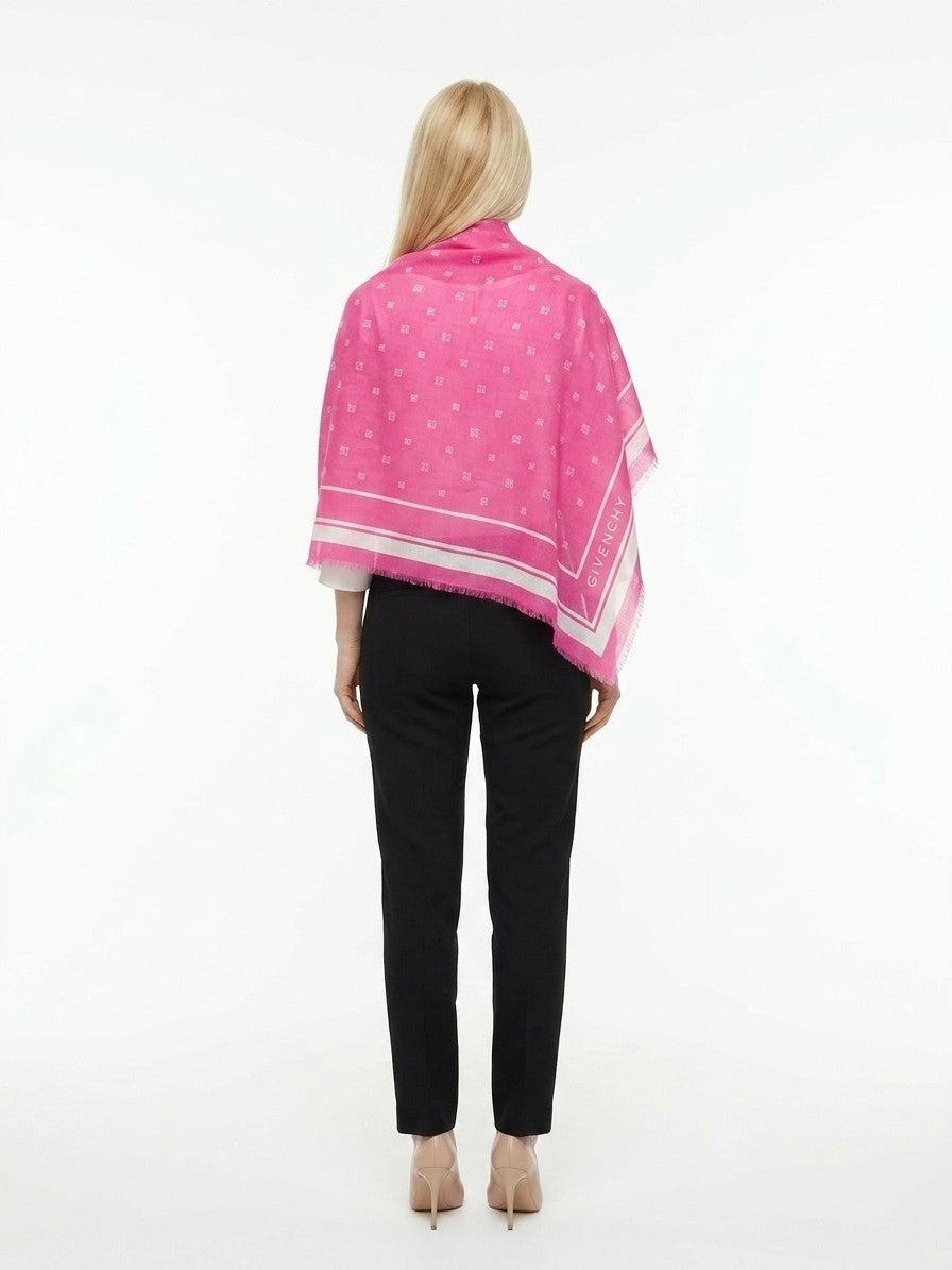 Givenchy Pink Cashmere Scarf