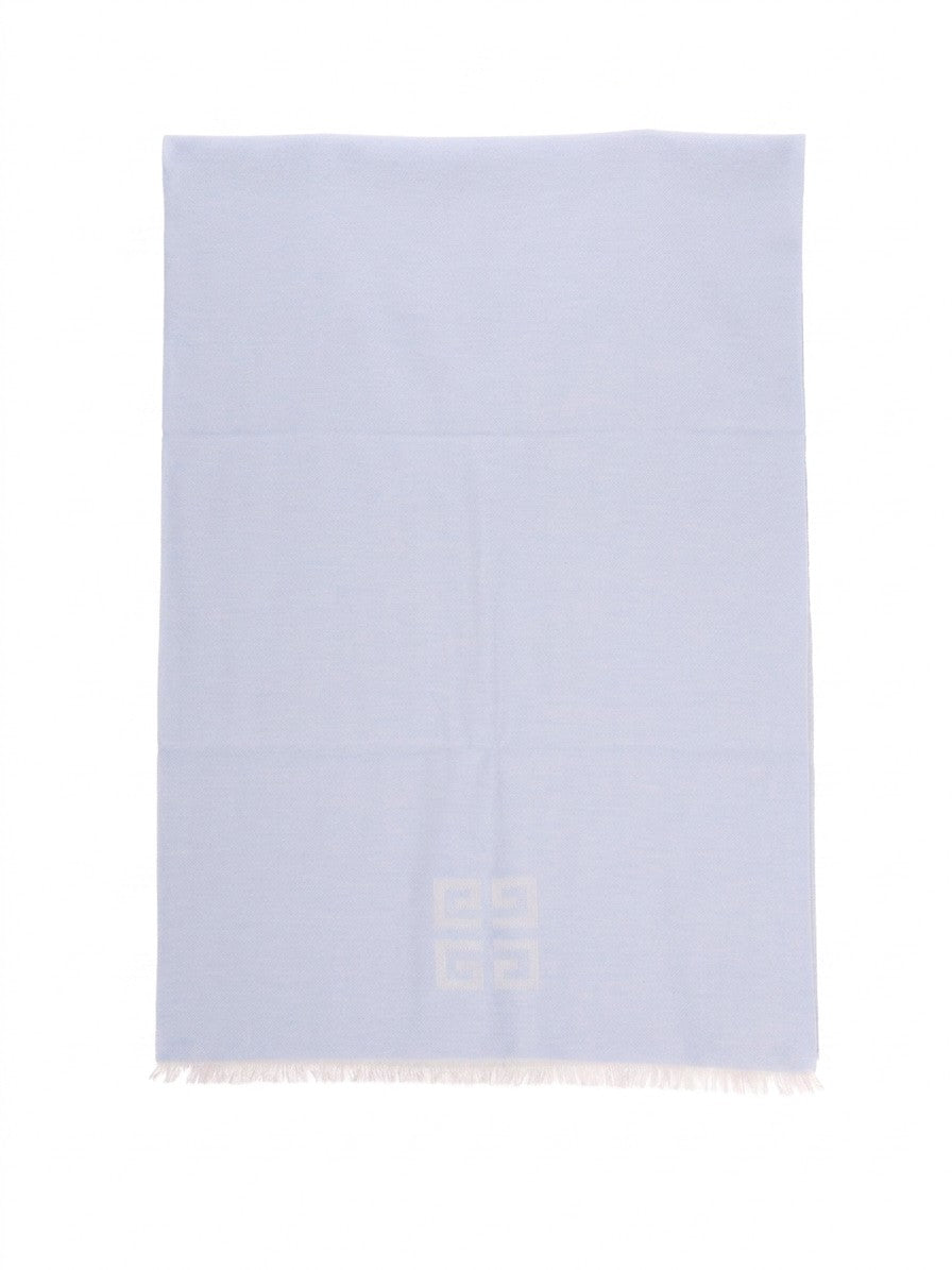 Givenchy Blue Wool Scarf