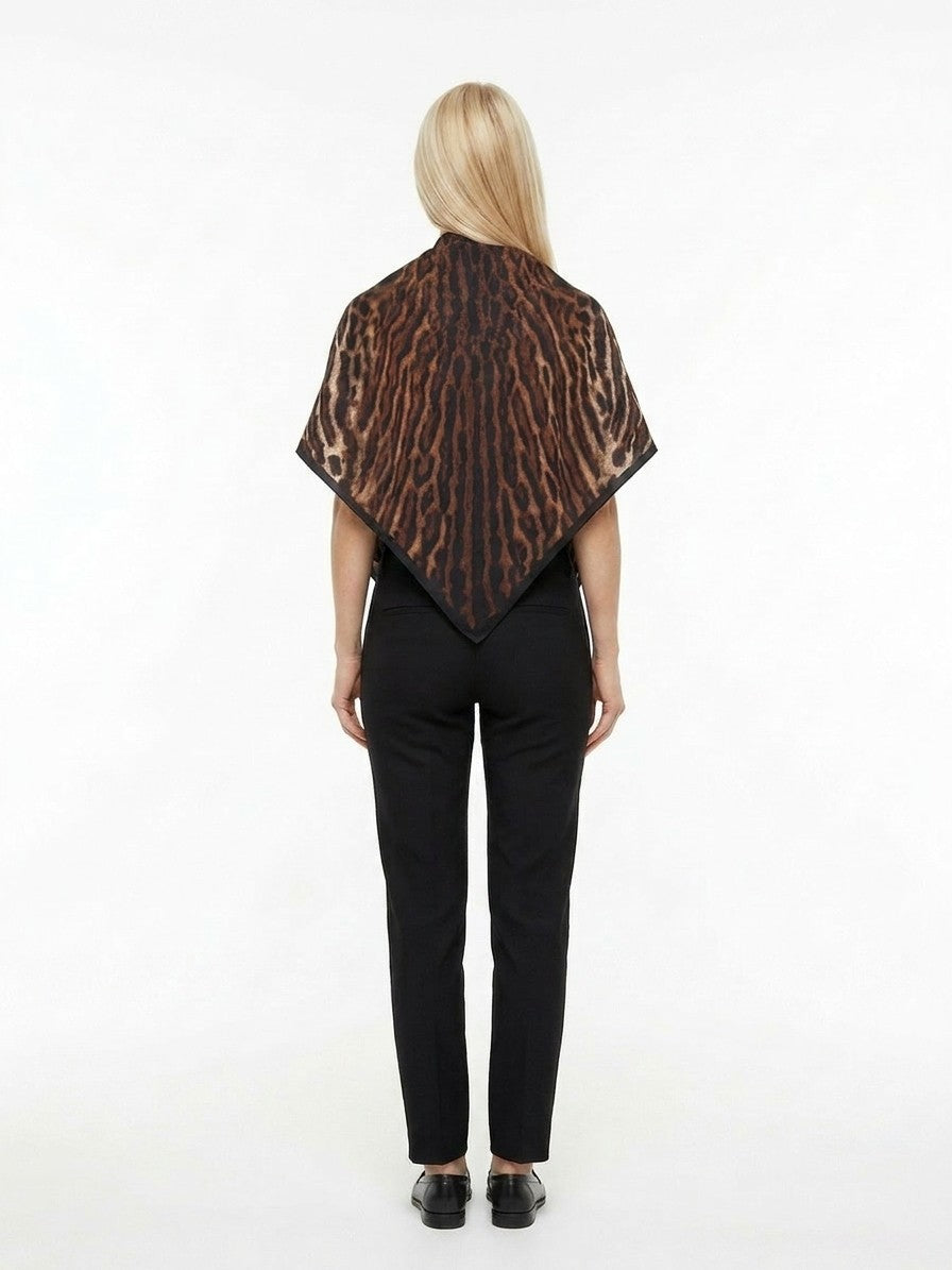 Givenchy Brown Silk Foulard