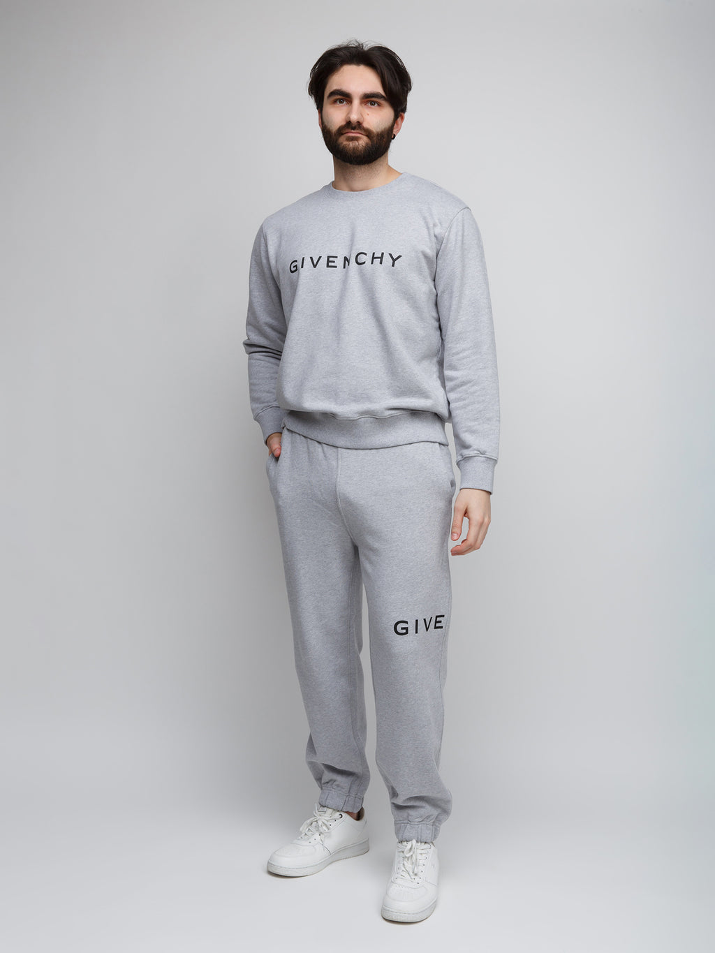 Givenchy Gray Cotton Joggers (Workout Pants)