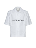 Givenchy Bicolor Cotton Shortsleeve Shirt