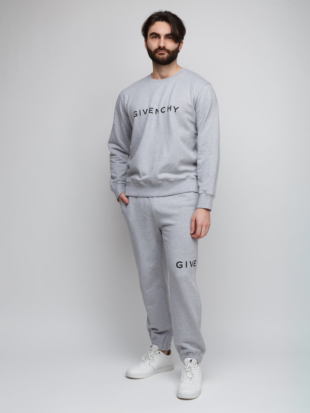 Givenchy Gray Cotton Sweatshirt