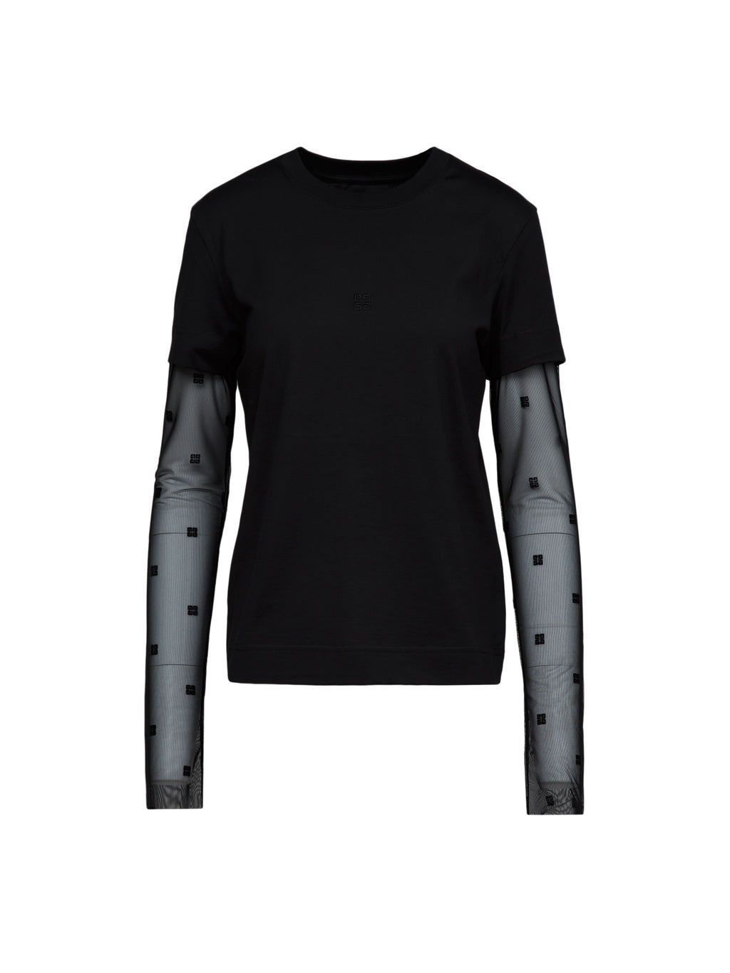Givenchy Black Cotton Long Sleeve T-Shirt