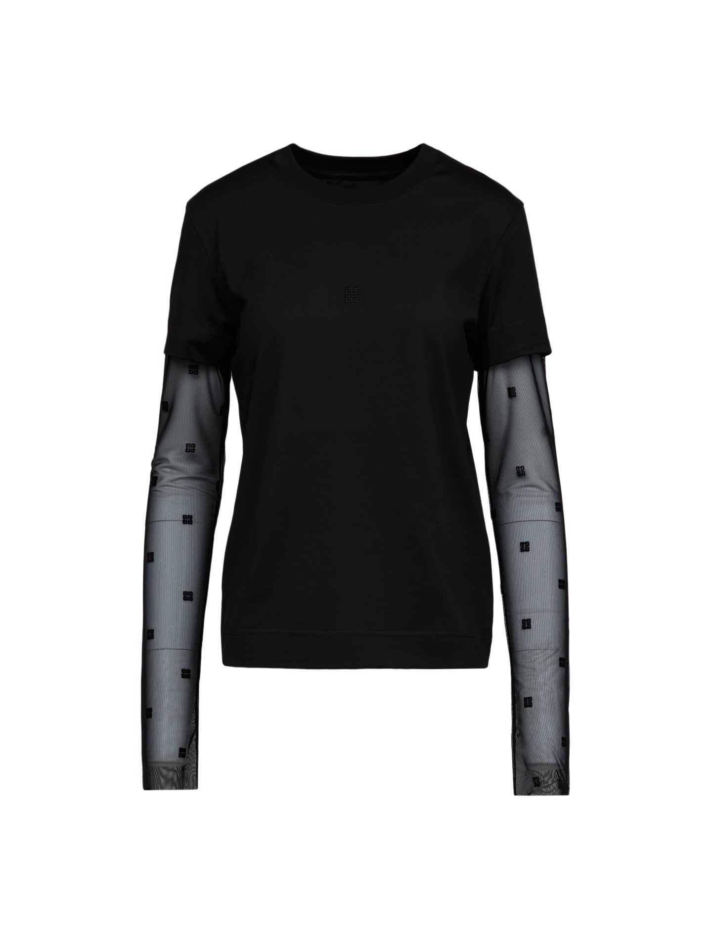 Givenchy Black Cotton Long Sleeve T-Shirt