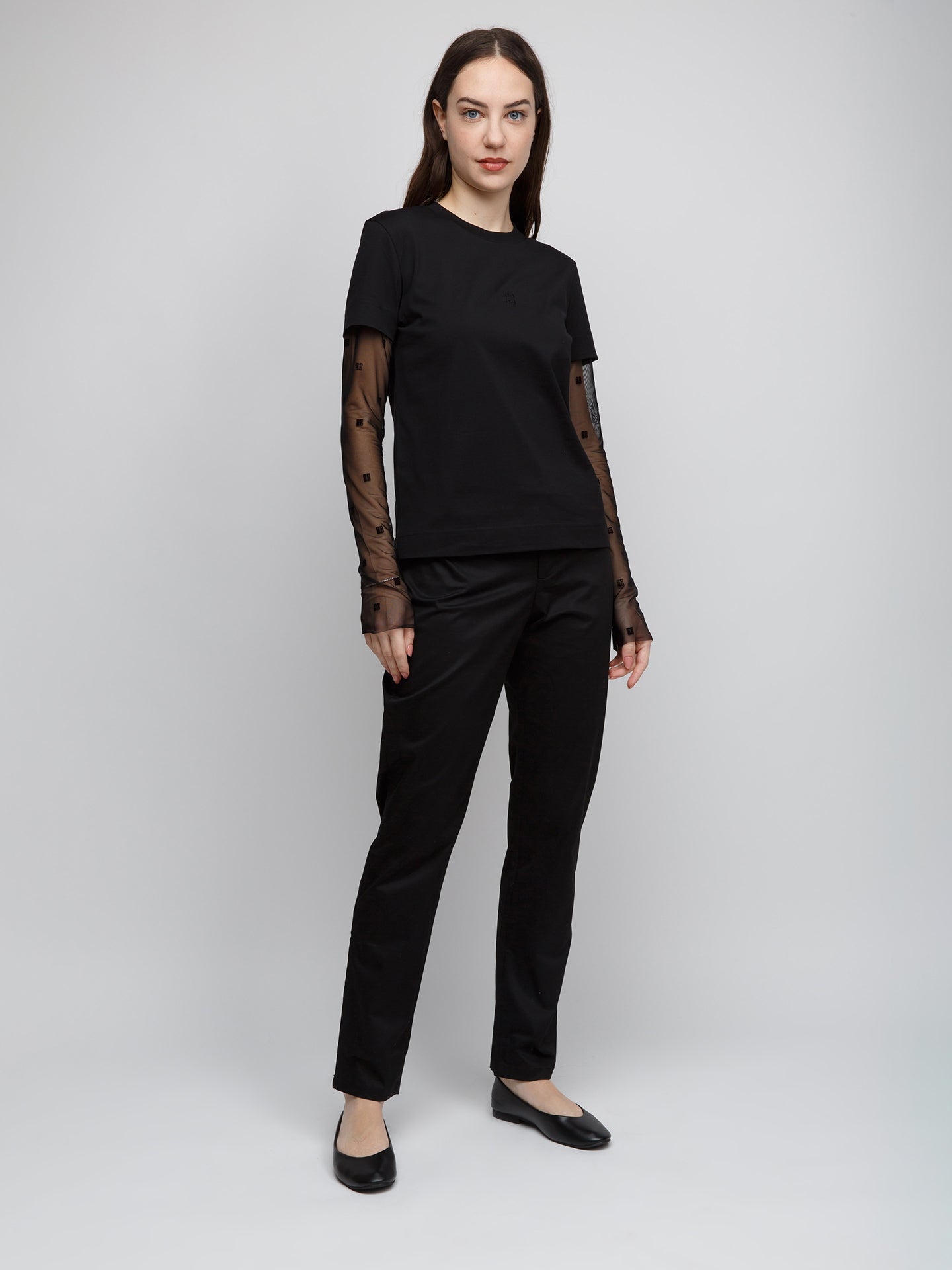 Givenchy Black Cotton Long Sleeve T-Shirt