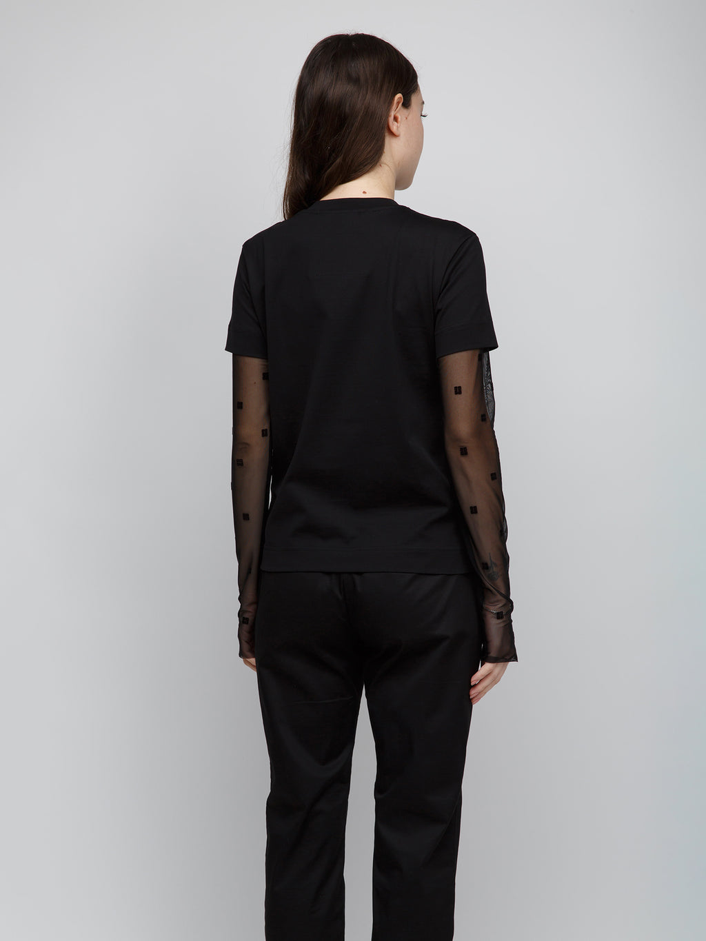 Givenchy Black Cotton Long Sleeve T-Shirt