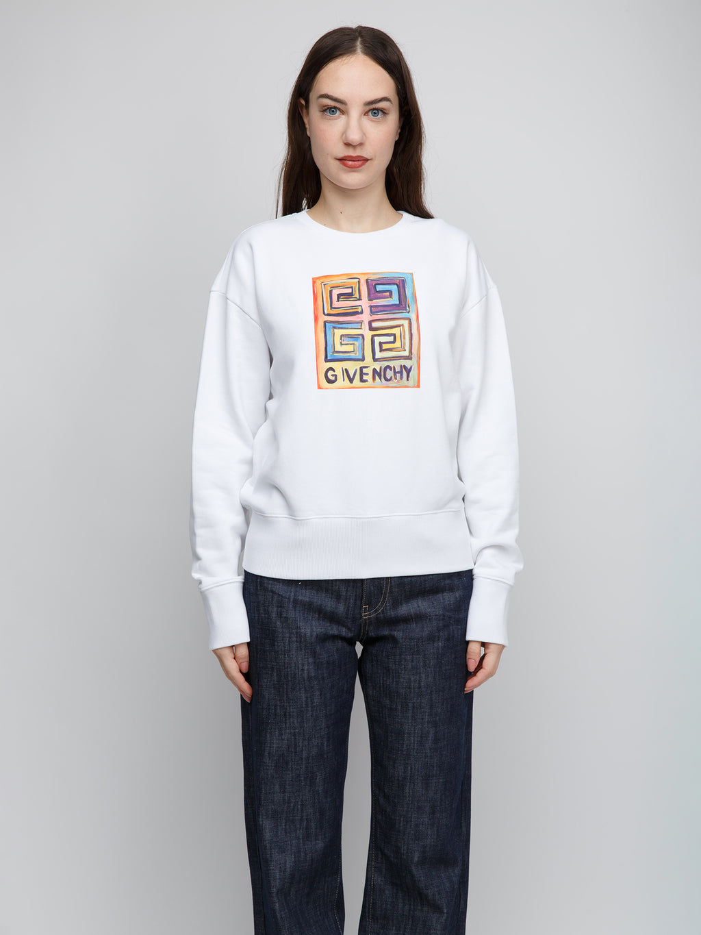 Givenchy White Cotton Sweatshirt
