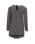 Valentino Garavani Black and White Striped Romper