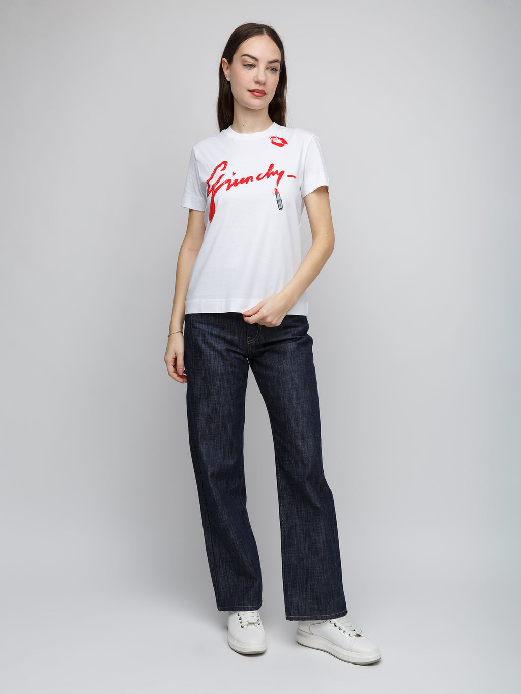 Givenchy White Cotton Sleeveles T-Shirt