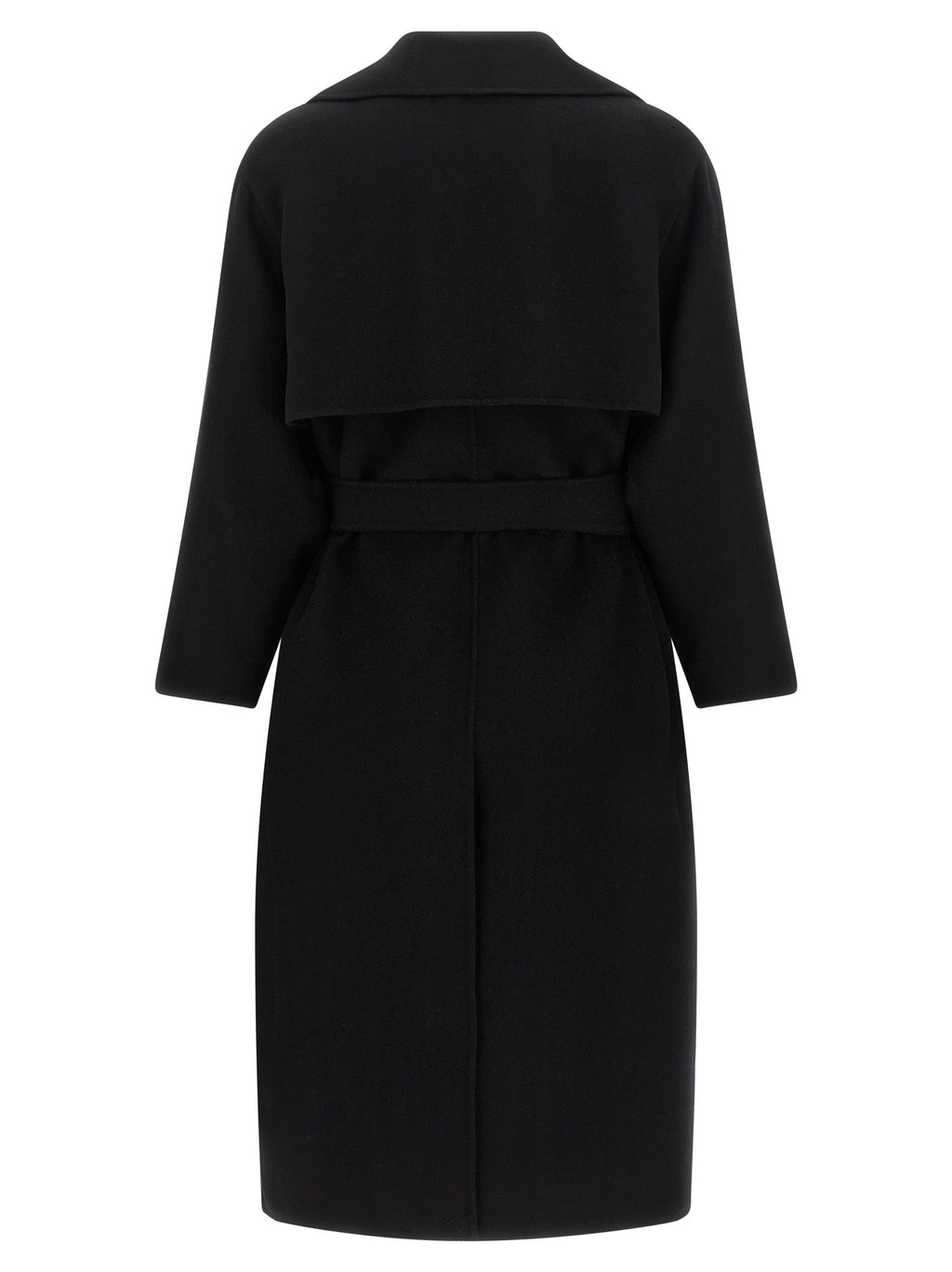 Max Mara Black Virgin Wool Coat