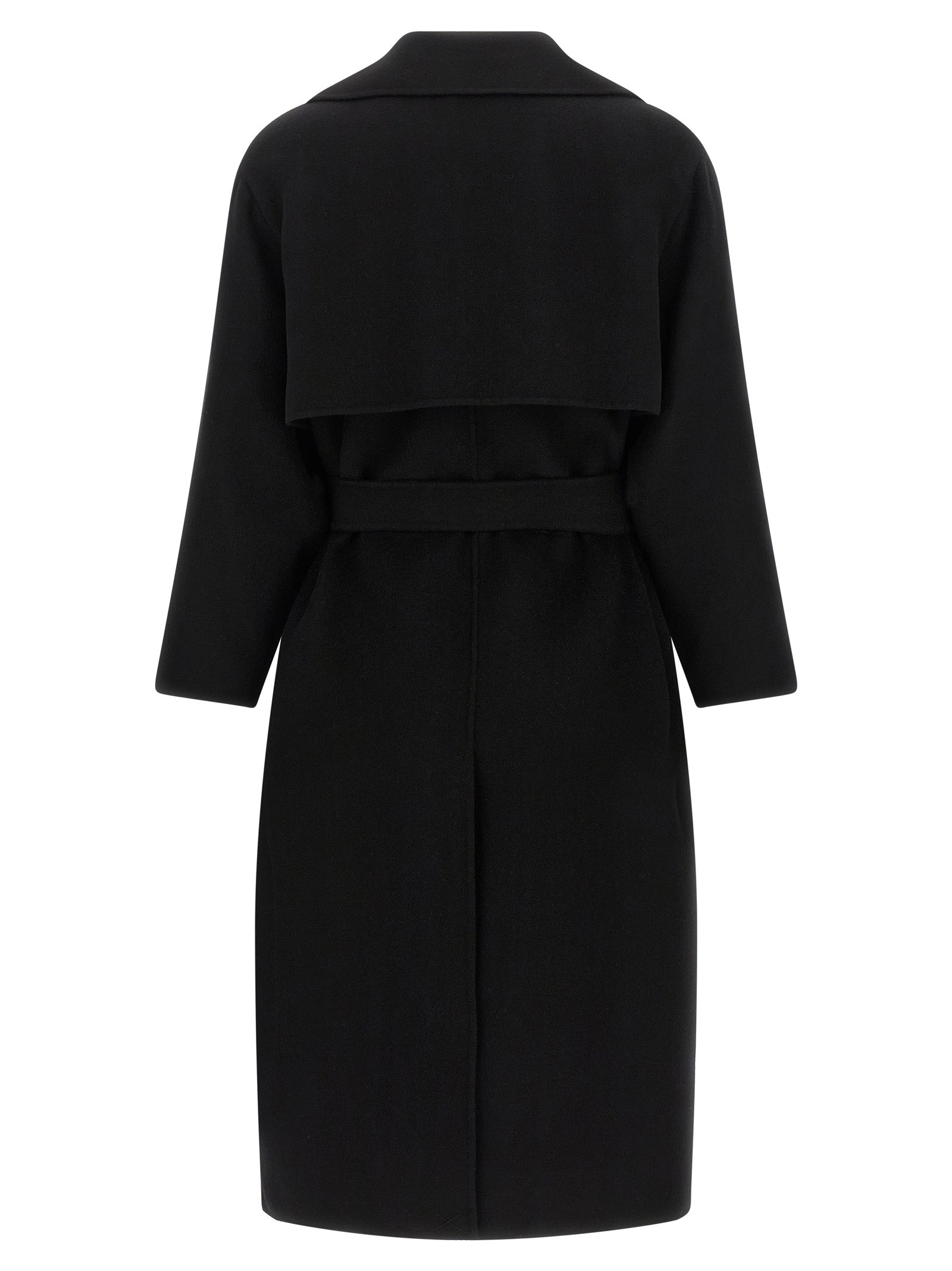 Max Mara Black Virgin Wool Coat