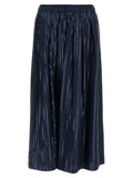 Max Mara Blue Cotton Mini Skirt