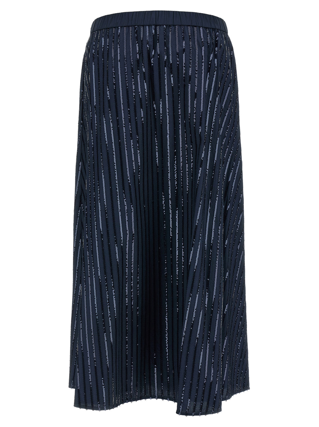 Max Mara Blue Cotton Mini Skirt
