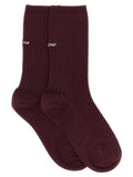 Balenciaga Bordeaux Wool Socks