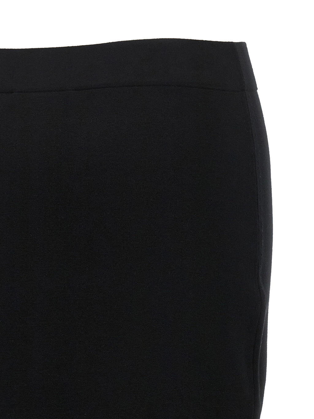 Max Mara Black Viscose Midi Skirt