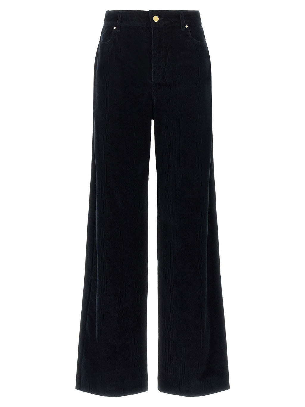 Max Mara Blue Cotton Casual Pants
