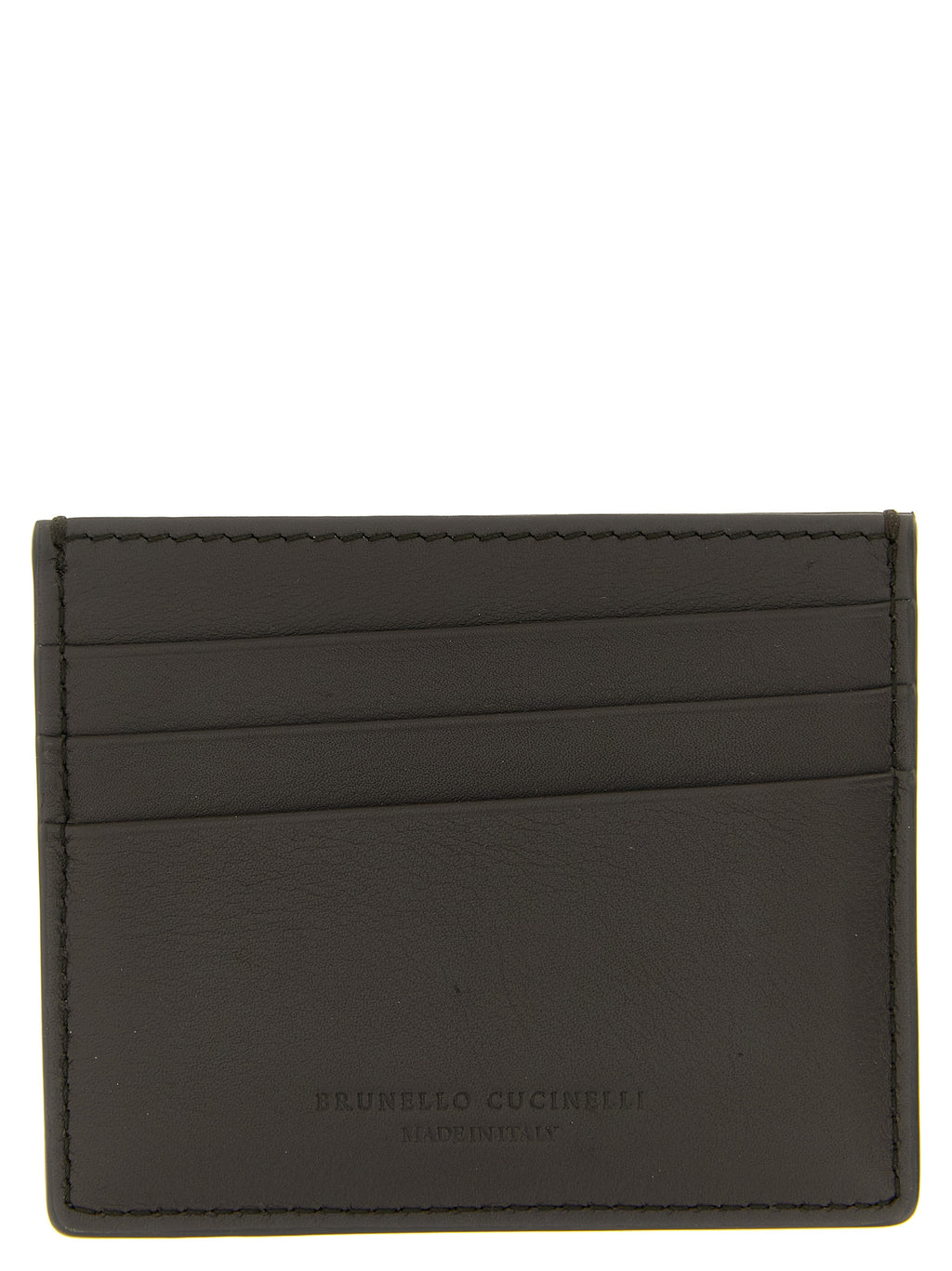 Brunello Cucinelli Black Calfskin Cardholder