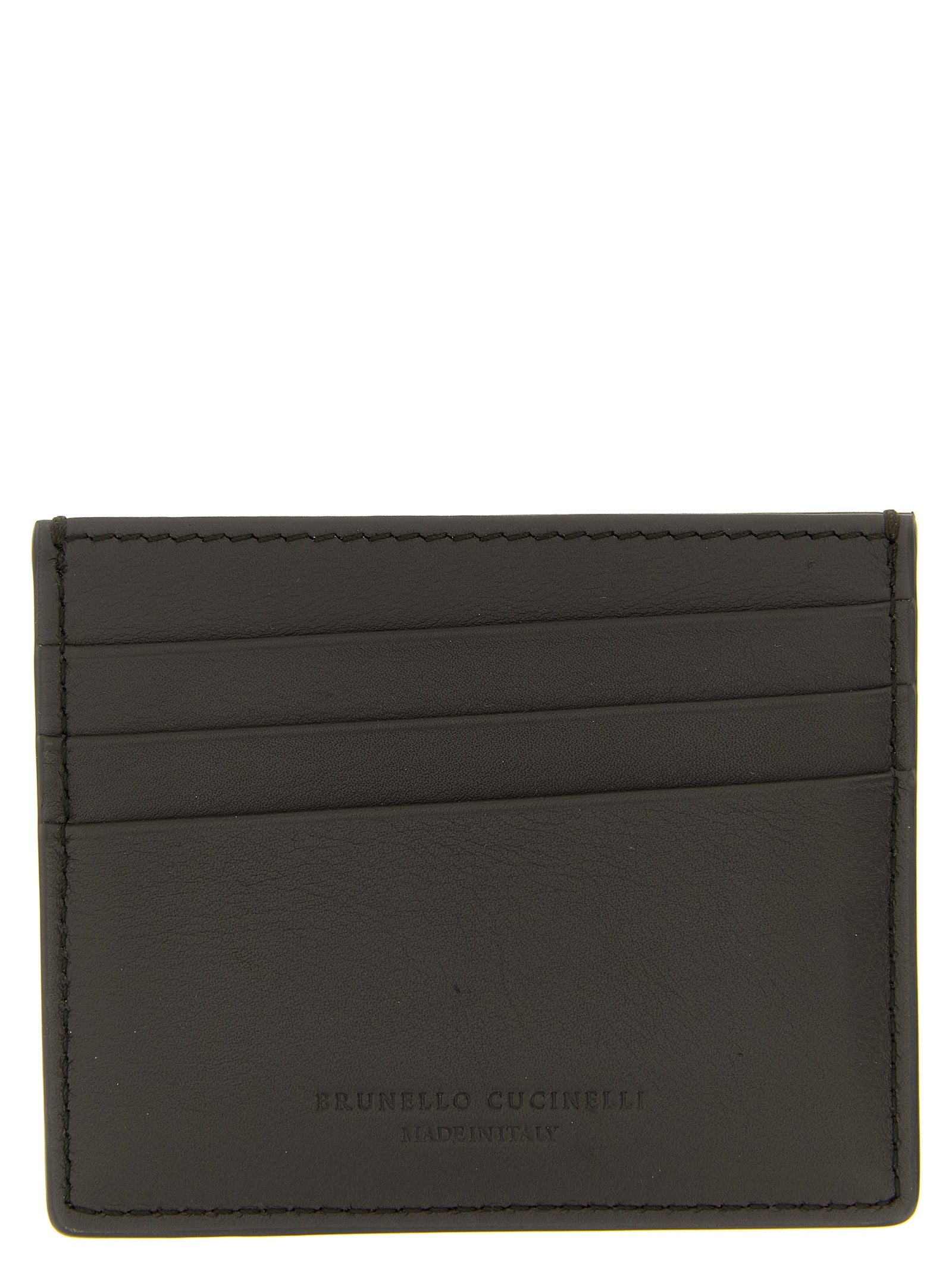 Brunello Cucinelli Black Calfskin Cardholder