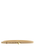 Fabiana Filippi Beige Leather Thin Belt
