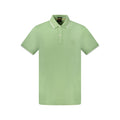 Hugo Boss Green Cotton Men's Polo