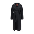 Max Mara Black Wool Oves Aries Coat