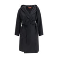 Max Mara Black Wool Oves Aries Coat