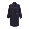 Max Mara Blue Wool Oves Aries Coat