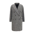 Brunello Cucinelli Gray Wool Oves Aries Coat