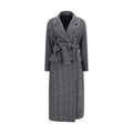 Brunello Cucinelli Gray Alpaca Vicugna Pacos Coat