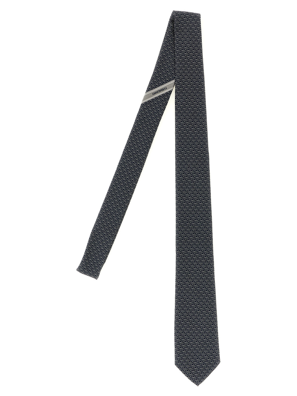 Ferragamo Black Silk Tie