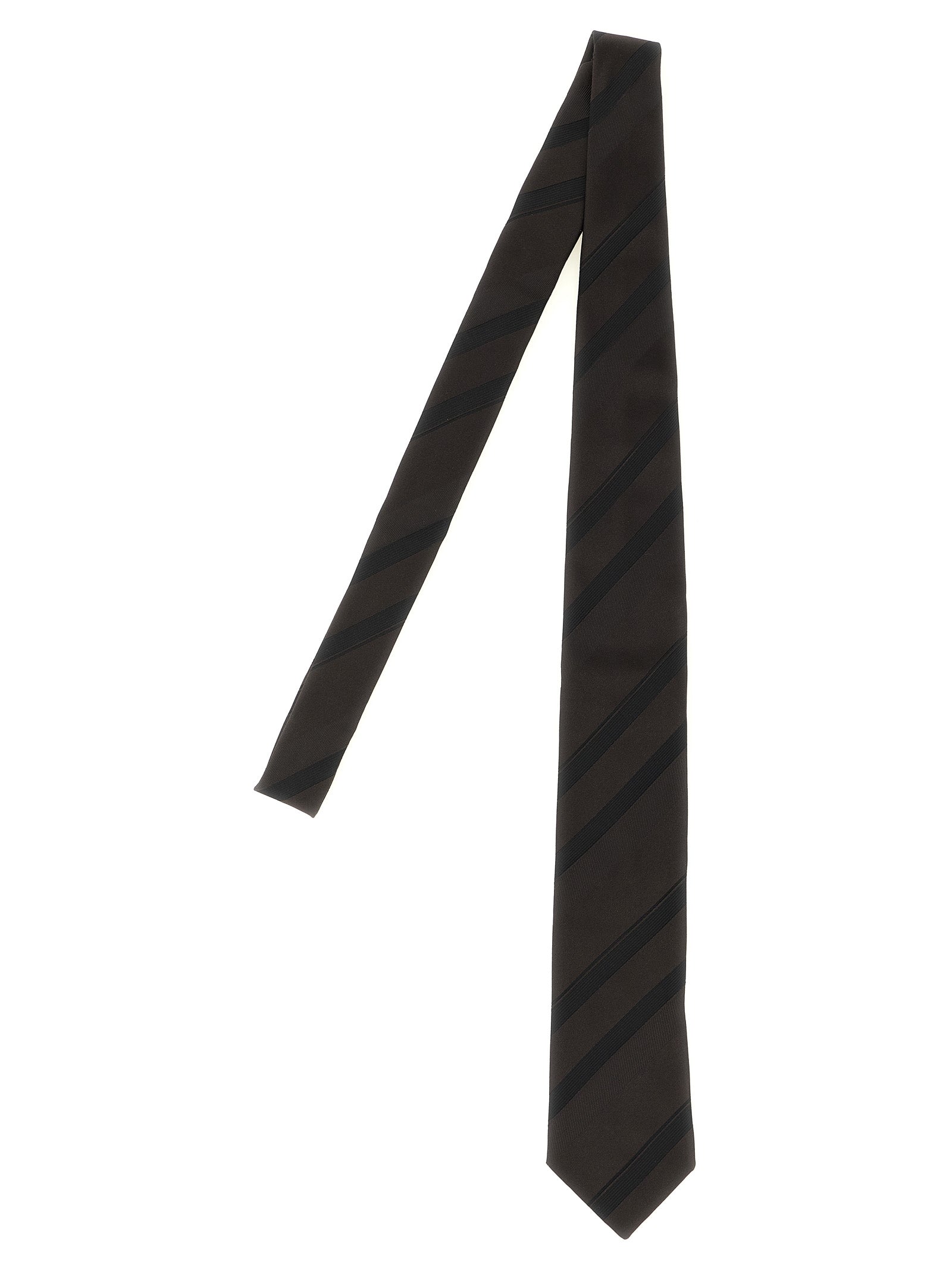 Brunello Cucinelli Brown Silk Tie