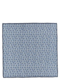 Brunello Cucinelli Blue Silk Pocket Square